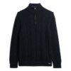 Maglione Jacob in maglieria con lavorazione a trecce e mezza zip Maglione Jacob in maglieria con lavorazione a trecce e mezza zip