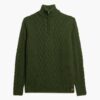 Maglione Jacob in maglieria con lavorazione a trecce e mezza zip Maglione Jacob in maglieria con lavorazione a trecce e mezza zip
