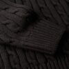 Maglione morbido a collo alto con trecce Maglione morbido a collo alto con trecce