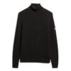 Maglione morbido a collo alto con trecce Maglione morbido a collo alto con trecce