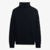 Maglione morbido a collo alto con trecce Maglione morbido a collo alto con trecce