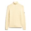 Maglione morbido a collo alto con trecce Maglione morbido a collo alto con trecce