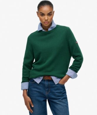 Maglione morbido a girocollo in maglieria