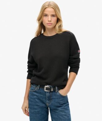Maglione morbido a girocollo in maglieria