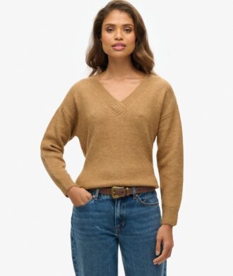 Maglione oversize con scollo a V