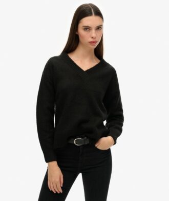 Maglione oversize con scollo a V