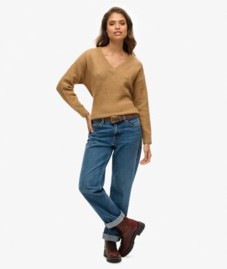 Maglione oversize con scollo a V
