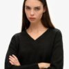 Maglione oversize con scollo a V