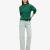 Maglione polo con lavorazione a trecce Aran