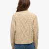 Maglione polo con lavorazione a trecce Aran Maglione polo con lavorazione a trecce Aran