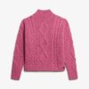 Maglione polo con lavorazione a trecce Aran Maglione polo con lavorazione a trecce Aran