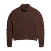 Maglione polo in maglieria a catenella Maglione polo in maglieria a catenella