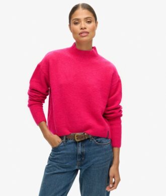 Maglione Vintage essenziale con collo alto