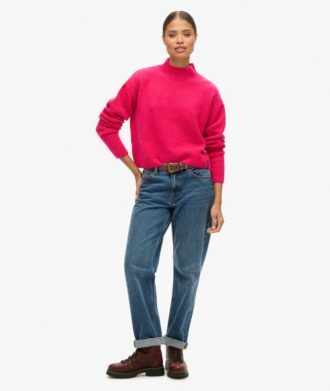 Maglione Vintage essenziale con collo alto