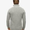 Maglione Vintage Jacob a trecce con mezza zip