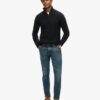 Maglione Vintage Jacob con lavorazione a trecce e mezza zip Maglione Vintage Jacob con lavorazione a trecce e mezza zip