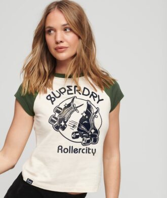 Mini T-shirt da baseball con stampa Roller
