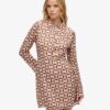 Miniabito a camicia stampato