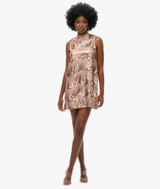 Miniabito A-Line con paillettes