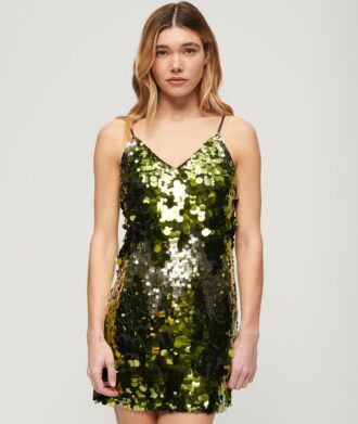 Miniabito con paillettes da discoteca