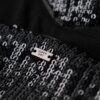 Miniabito con spalline e paillettes