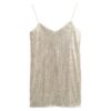 Miniabito con spalline e paillettes Miniabito con spalline e paillettes