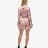 Miniabito in jacquard con maniche svasate Miniabito in jacquard con maniche svasate