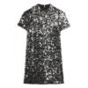 Miniabito T-shirt con paillettes