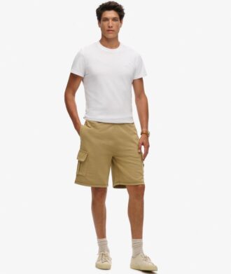 Pantaloncini cargo con cuciture a contrasto