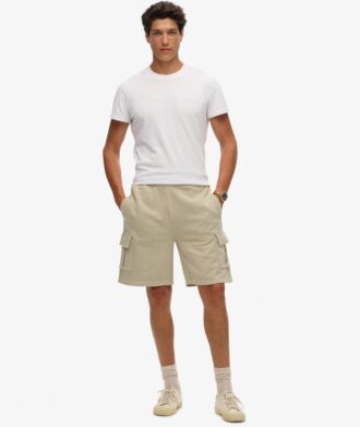 Pantaloncini cargo con cuciture a contrasto