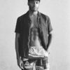 Pantaloncini da bagno fotografici da 17 pollici in tessuto riciclato