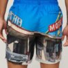 Pantaloncini da bagno fotografici da 17 pollici in tessuto riciclato