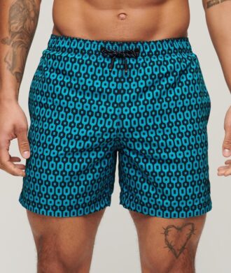Pantaloncini da bagno stampati da 15 pollici in materiale riciclato
