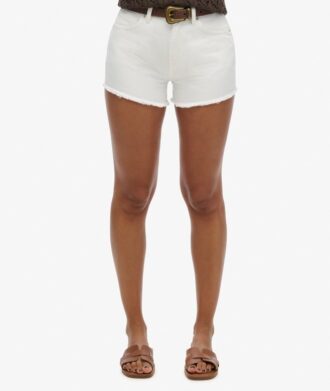 Pantaloncini in denim a vita alta