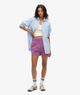 Pantaloncini in felpa con lavaggio Vintage