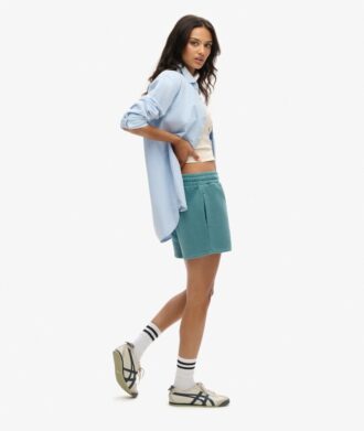 Pantaloncini in felpa con lavaggio Vintage