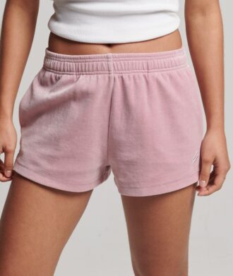 Pantaloncini in velluto con logo S