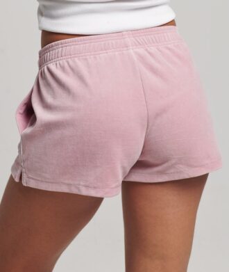 Pantaloncini in velluto con logo S