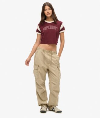 Pantaloni cargo a vita bassa