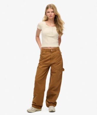 Pantaloni da carpentiere larghi Vintage in Organic Cotton