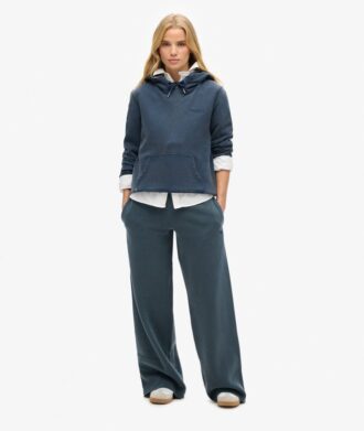 Pantaloni jogger a gamba larga