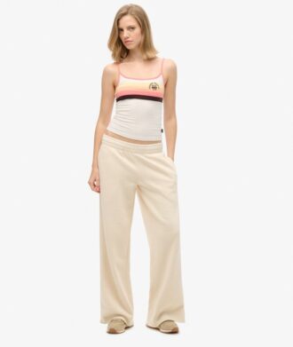 Pantaloni jogger a gamba larga