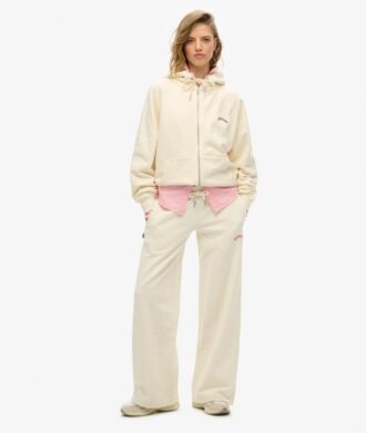 Pantaloni jogger a gamba larga con logo Essential