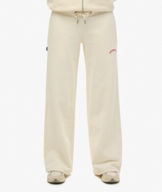 Pantaloni jogger a gamba larga con logo Essential