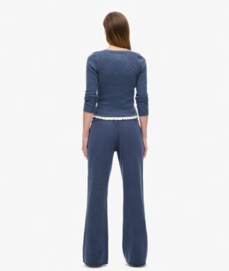 Pantaloni jogger a vita bassa e zampa d’elefante Athletic Essentials