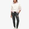 Pantaloni jogger slim con logo metallico di lusso