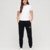 Pantaloni jogger slim con logo metallico di lusso