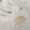 Pantaloni jogger slim con logo metallico di lusso