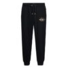 Pantaloni jogger slim con logo metallico di lusso