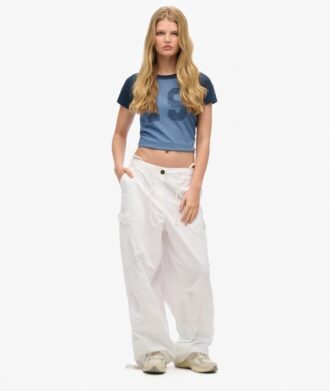Pantaloni larghi da paracadutista